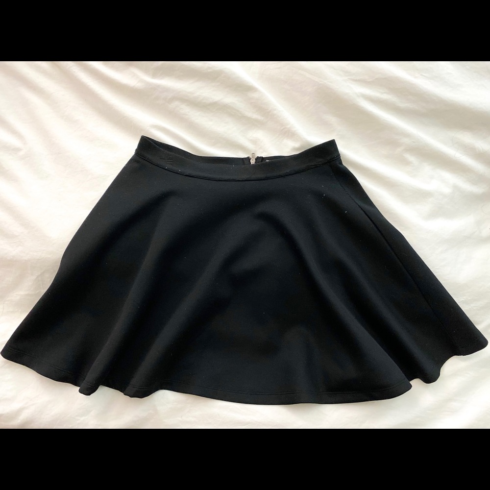 Seductions Black Flair Short Skirt